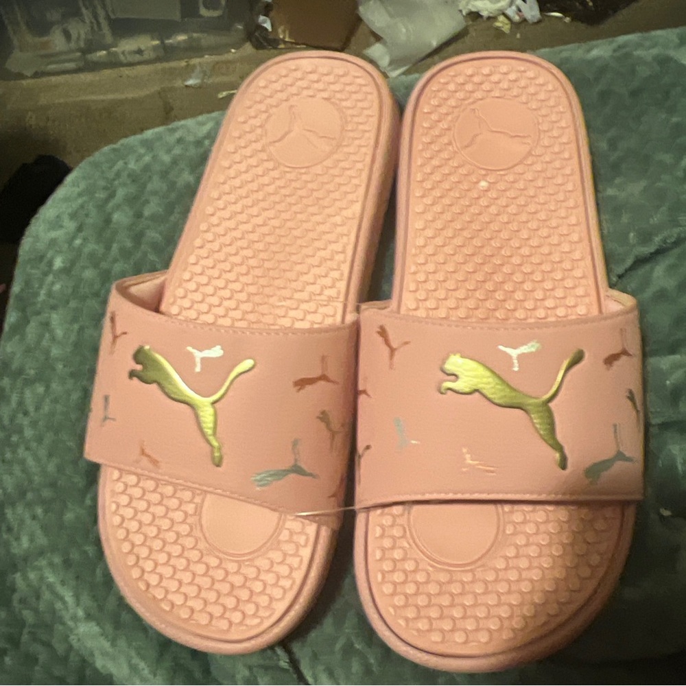 COPY - Puma 38838301 Womens Cool Cat Toss Slide   Sandals Casual   - Pink